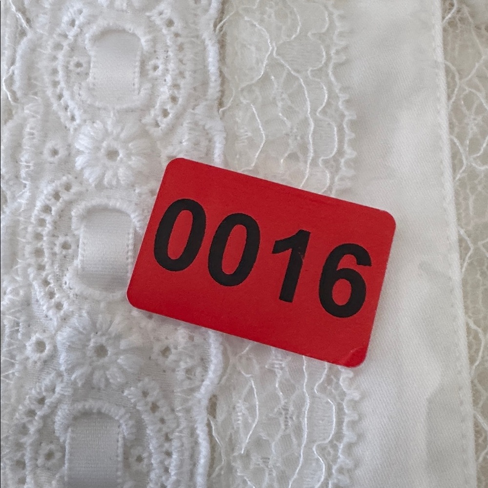 House of Cb London Perle White Midi Dress Women's Size M - Picture 7 of 7